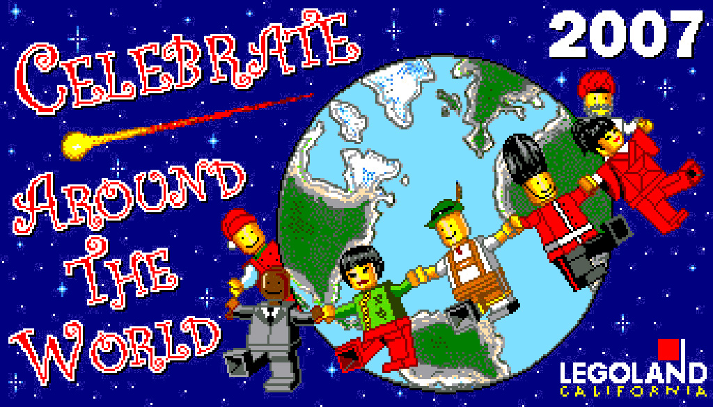 LEGO Artist Holiday Block Party Mosaic